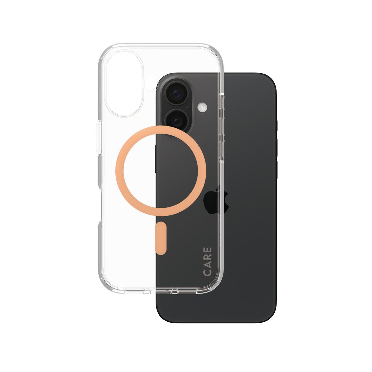 CARE by PanzerGlass® Flagship Case Transparent Urban Combat Pfirsich MagSafe für iPhone 16 CARE by PanzerGlass® Flagship Case Transparent Urban Combat Pfirsich MagSafe für iPhone 16